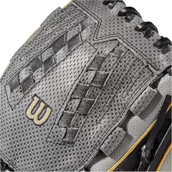 imageWilson A2000 Outfield Fastpitch Gloves  125quotGreyBlackGold