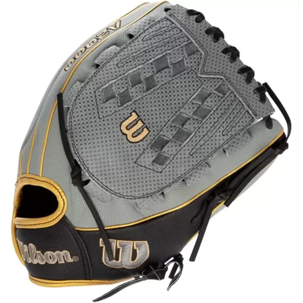 imageWilson A2000 Outfield Fastpitch Gloves  125quotGreyBlackGold