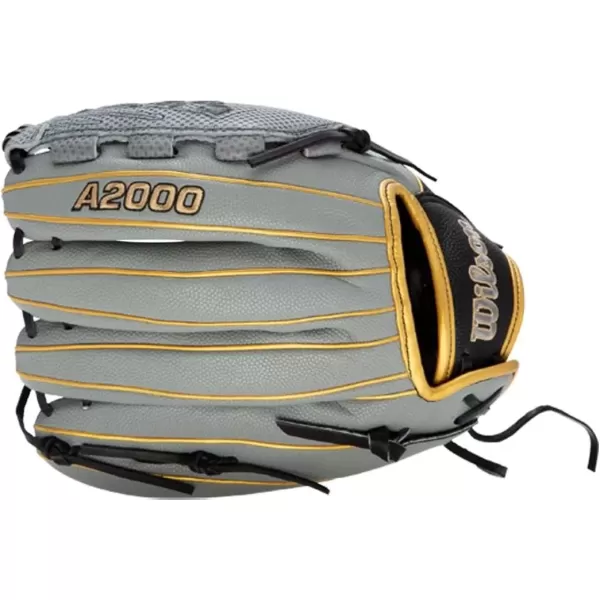 imageWilson A2000 Outfield Fastpitch Gloves  125quotGreyBlackGold