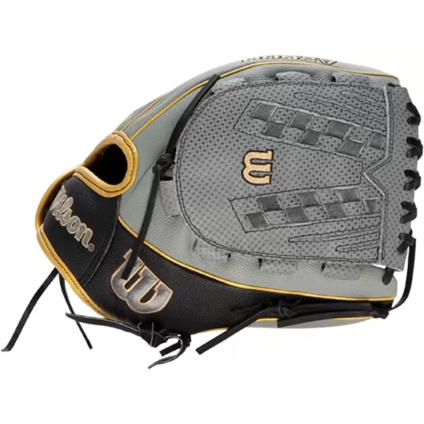 imageWilson A2000 Outfield Fastpitch Gloves  125quotGreyBlackGold