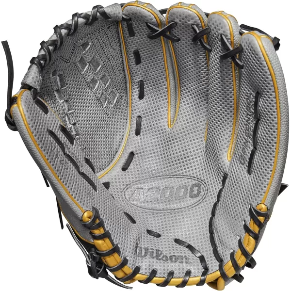 imageWilson A2000 Outfield Fastpitch Gloves  125quotGreyBlackGold