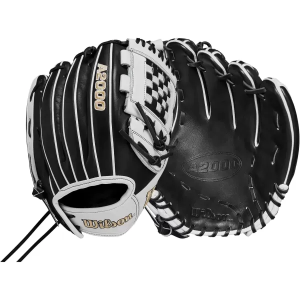 imageWilson A2000 P12 12quot Pitchers Fastpitch GlovesBlackWhiteBlonde