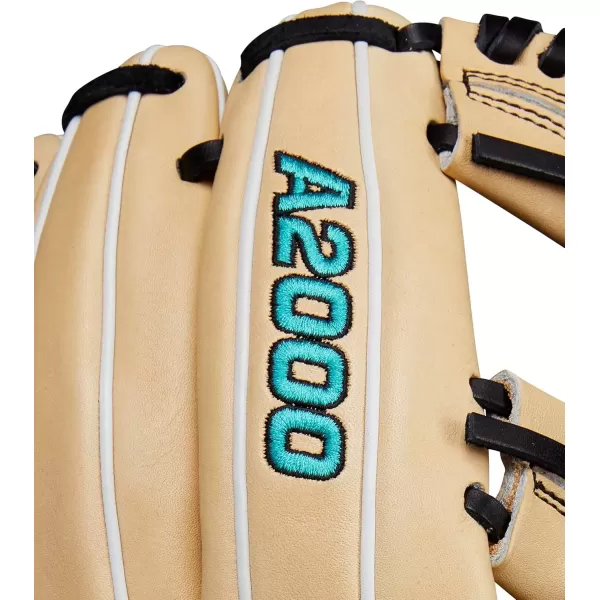 imageWilson Fall 2024 A2000 FP75 1175 Fastpitch Infield Glove  Right Hand Throw BlondeBlackTeal