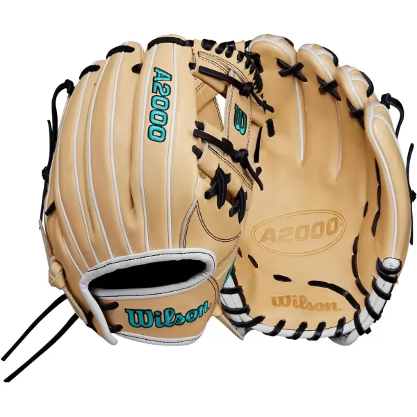 imageWilson Fall 2024 A2000 FP75 1175 Fastpitch Infield Glove  Right Hand Throw BlondeBlackTeal