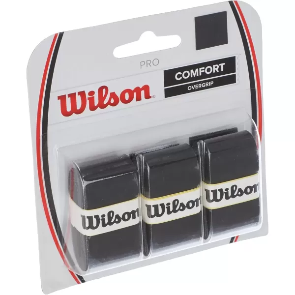 imageWILSON Pro Tennis Overgrips  Black3 Pack