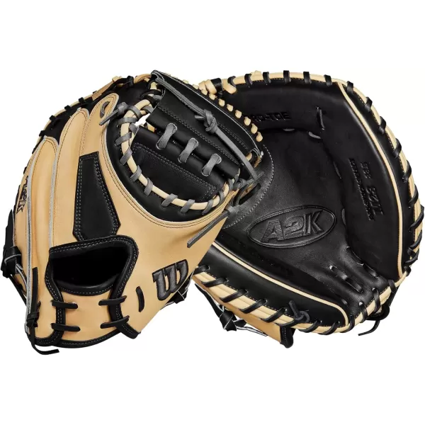 imageWilson A2K Baseball Catchers Mitts  335quot Right Hand ThrowBlondeBlack