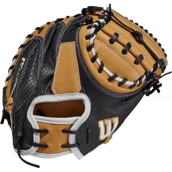 imageWilson A2K Baseball Catchers Mitts  335quot Right Hand ThrowVintage TanBlack