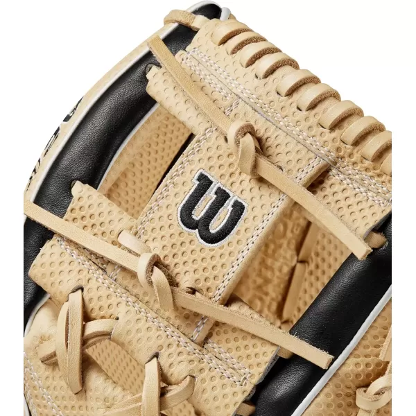 imageWilson A2K Infield Baseball Gloves  115quot 1175quot and 12quot Right Hand ThrowBlackBlondeWhite