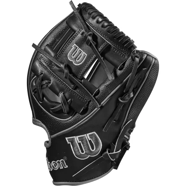 imageWilson A2K Infield Baseball Gloves  115quot 1175quot and 12quot Right Hand ThrowBlackGrey