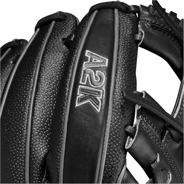 imageWilson A2K Infield Baseball Gloves  115quot 1175quot and 12quot Right Hand ThrowBlackGrey