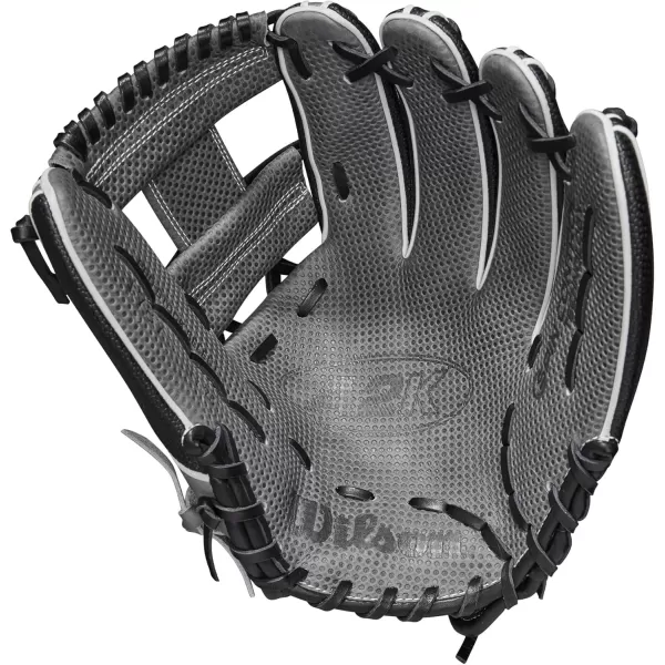 imageWilson A2K Infield Baseball Gloves  115quot 1175quot and 12quot Right Hand ThrowBlackGrey