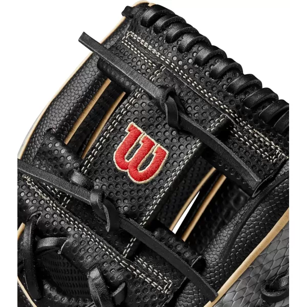 imageWilson A2K Infield Baseball Gloves  115quot 1175quot and 12quot Right Hand ThrowBlackGreyRed