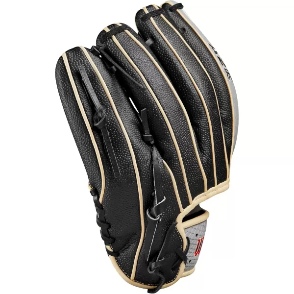 imageWilson A2K Infield Baseball Gloves  115quot 1175quot and 12quot Right Hand ThrowBlackGreyRed