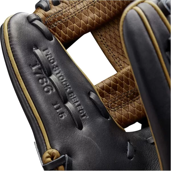 imageWilson A2K Infield Baseball Gloves  115quot 1175quot and 12quot Right Hand ThrowBlackSaddle Tan