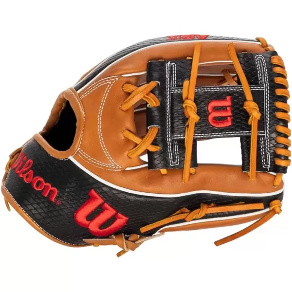 imageWilson A2K Infield Baseball Gloves  115quot 1175quot and 12quot Right Hand ThrowSaddle TanBlack