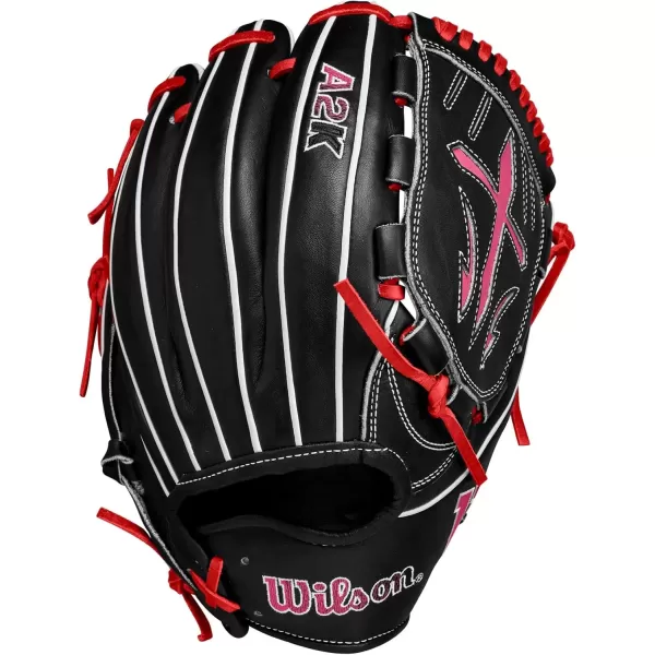 imageWILSON A2K Pitchers Baseball GloveBlackFlamingo