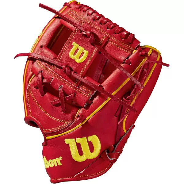 imageWilson A2K Game Model Infield Baseball Gloves  Matt Chapman and Ozzie AlbiesRedYellow