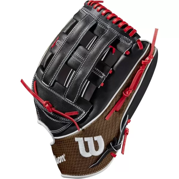 imageWilson A2K Outfield Baseball Gloves  1275quotBlackBrown