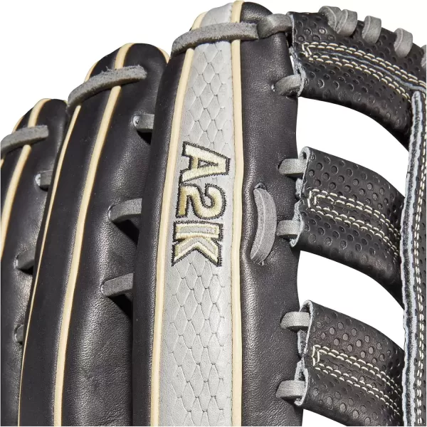 imageWilson A2K Outfield Baseball Gloves  1275quotBlackGrey