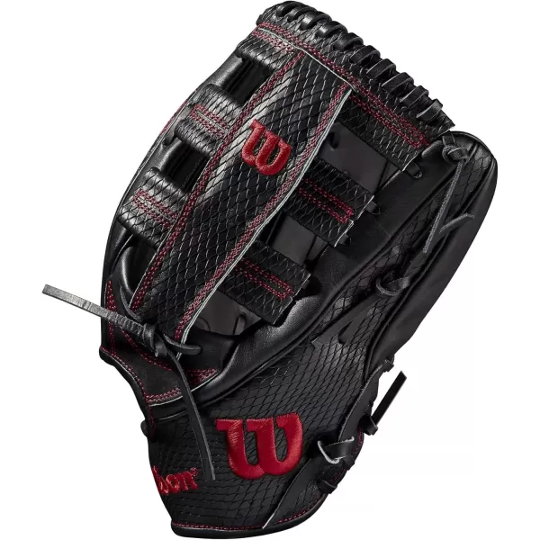 imageWilson A2K Outfield Baseball Gloves  1275quotBlackRed