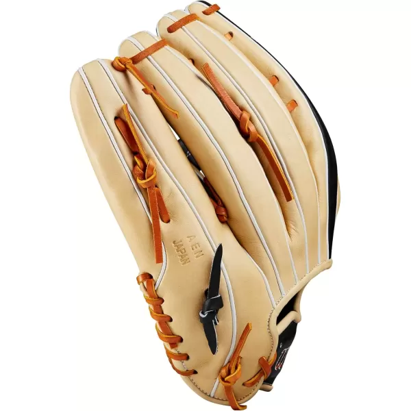 imageWilson A2K Outfield Baseball Gloves  1275quotBlondeBlackSaddle Tan