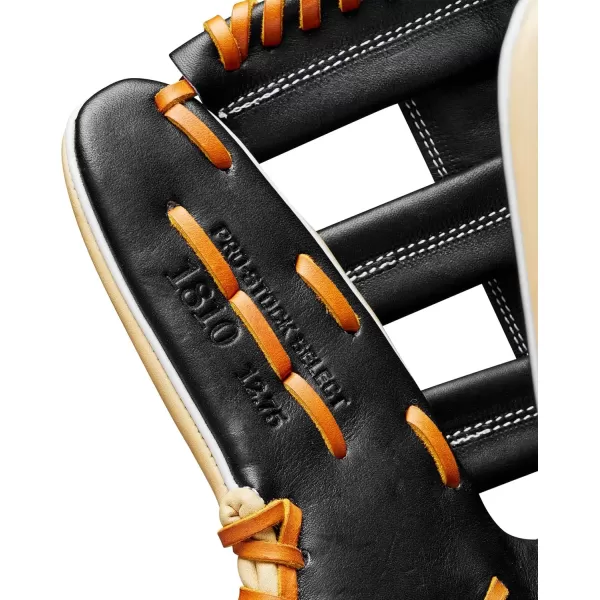 imageWilson A2K Outfield Baseball Gloves  1275quotBlondeBlackSaddle Tan