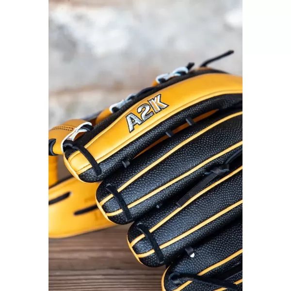 imageWilson A2K Outfield Baseball Gloves  1275quotVintage TanBlack