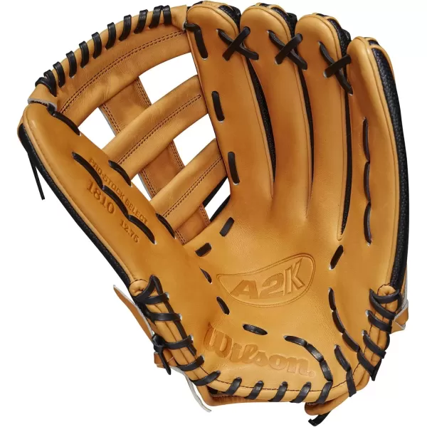 imageWilson A2K Outfield Baseball Gloves  1275quotVintage TanBlack