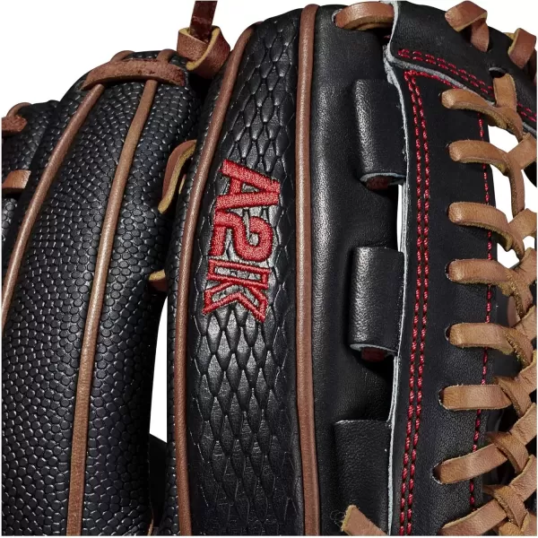 imageWilson A2K Pitchers Baseball Gloves  1175quot and 12quotBlackSaddle Tan