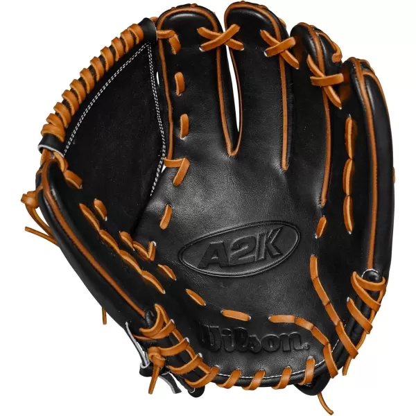 imageWilson A2K Pitchers Baseball Gloves  1175quot and 12quotBlackSaddle Tan