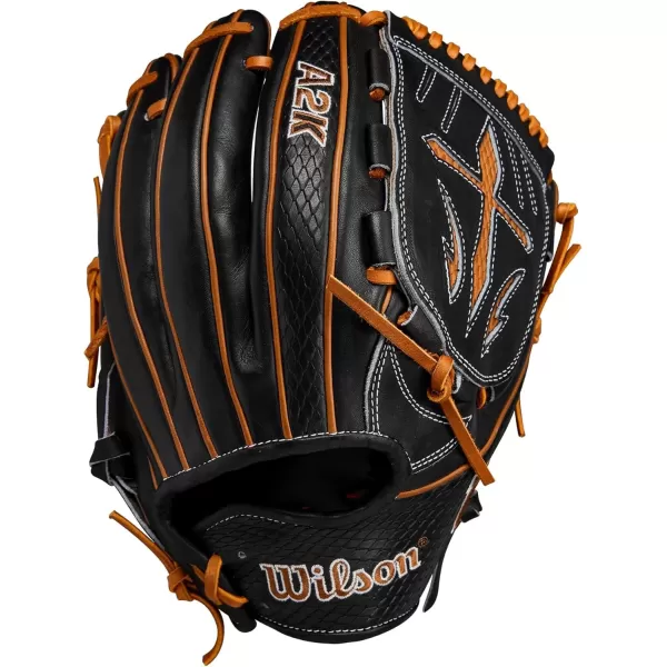 imageWilson A2K Pitchers Baseball Gloves  1175quot and 12quotBlackSaddle Tan