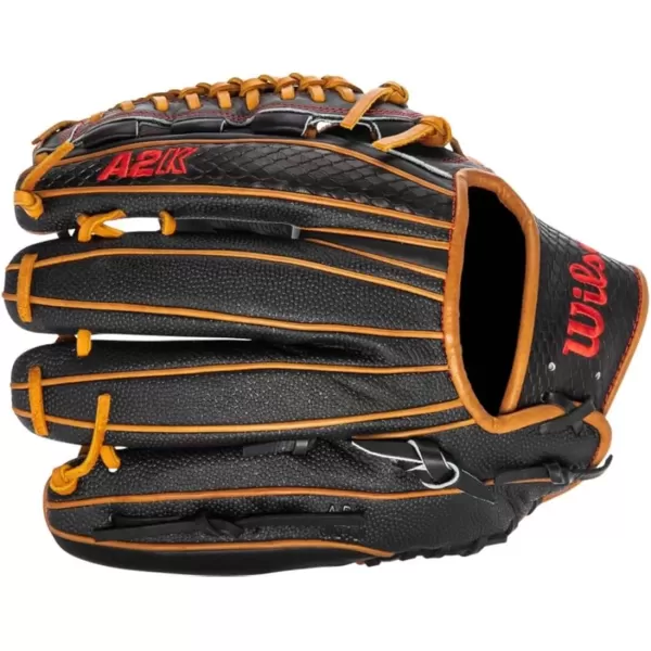 imageWilson A2K Pitchers Baseball Gloves  1175quot and 12quotBlackSaddle Tan