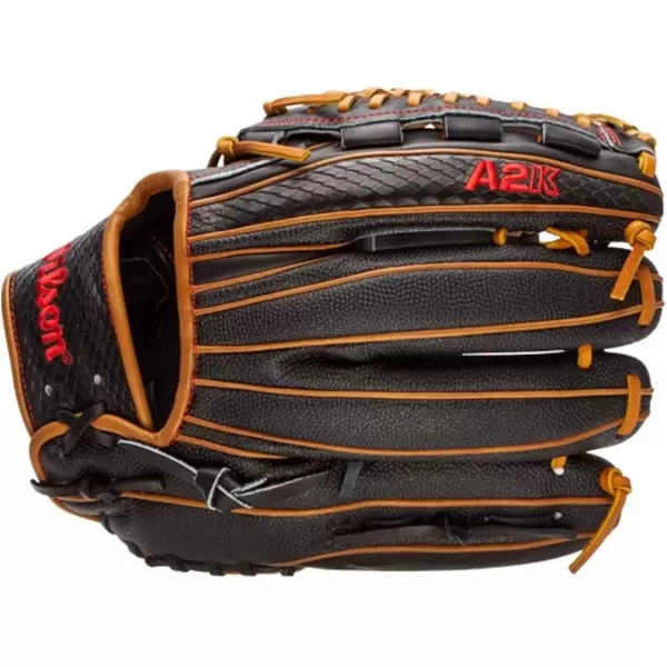 imageWilson A2K Pitchers Baseball Gloves  1175quot and 12quotBlackSaddle Tan