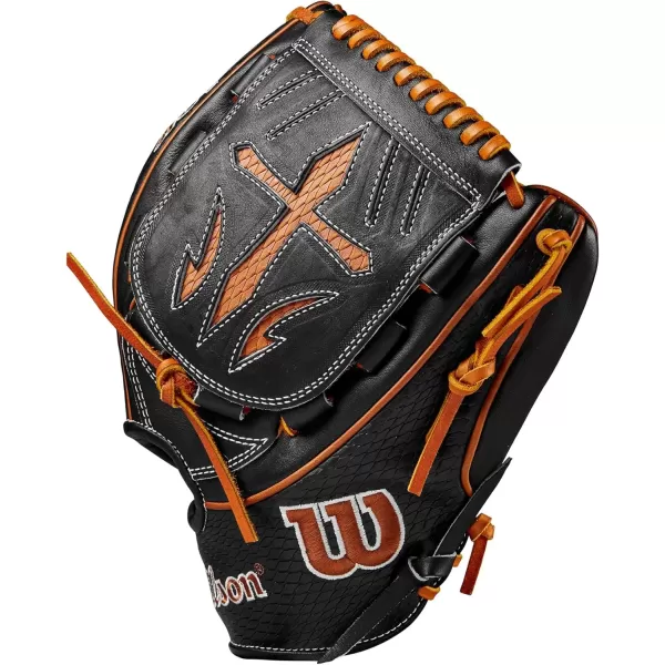 imageWilson A2K Pitchers Baseball Gloves  1175quot and 12quotBlackSaddle Tan