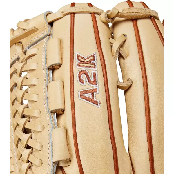 imageWilson A2K Pitchers Baseball Gloves  1175quot and 12quotBlondeSaddle Tan