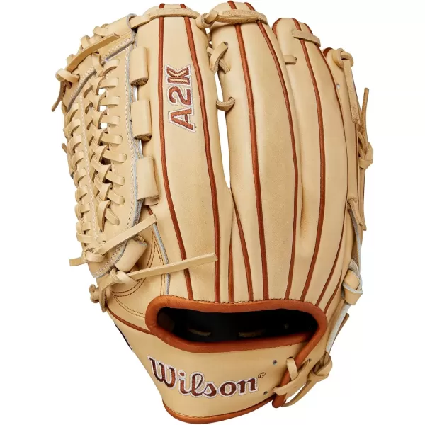 imageWilson A2K Pitchers Baseball Gloves  1175quot and 12quotBlondeSaddle Tan