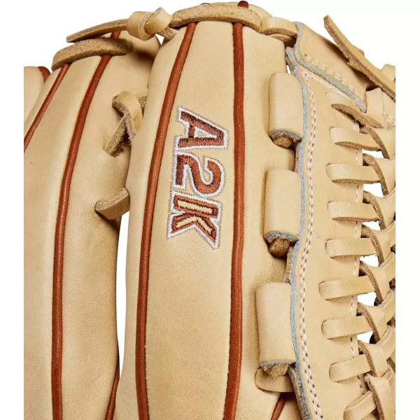 imageWilson A2K Pitchers Baseball Gloves  1175quot and 12quotBlondeSaddle Tan