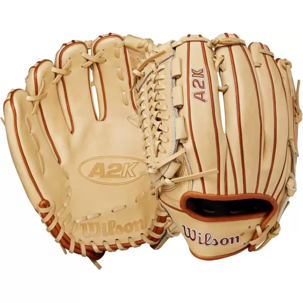 imageWilson A2K Pitchers Baseball Gloves  1175quot and 12quotBlondeSaddle Tan