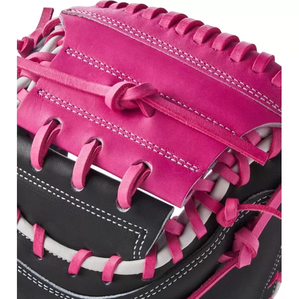 imageWilson Fall 2024 A2K M23 335 Baseball Catchers Mitt  Right Hand Throw NavyFlamingo