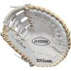 imageWILSON 2022 A1000 1620 125quot Fastpitch Softball First Base Mitt  Right Hand Throw WhiteBlondeGrey