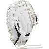 imageWILSON 2024 A1000 1620 125 Fastpitch Softball First Base Mitt  BlackWhiteSilverLeft Hand Throw