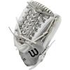 imageWILSON 2024 A1000 Outfield Fastpitch Softball Gloves  125quotWhiteSilverGold