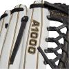 imageWilson 2022 A1000 T125 125quot Fastpitch Outfield Glove  Left Hand Throw WhiteBlackMetallic Gold