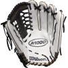 imageWilson 2022 A1000 T125 125quot Fastpitch Outfield Glove  Left Hand Throw WhiteBlackMetallic Gold