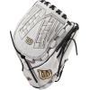 imageWilson 2022 A1000 V125 125quot Fastpitch Outfield Glove  Right Hand Throw BlackWhite Metallic Gold