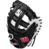 imageWilson 2024 A1000 CM33 33 Fastpitch Softball Catchers Mitt  WhiteBlackRed Right Hand Throw