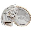 imageWILSON 2022 A1000 1620 125quot Fastpitch Softball First Base Mitt  Right Hand Throw WhiteBlondeGrey