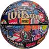 imageWilson NBA All Team Synthetic Leather Rubber 73 Indoor Outdoor BasketballMulticolor