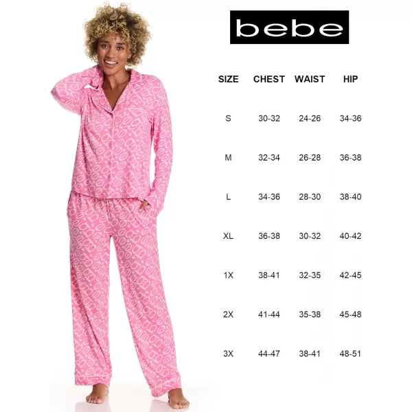 imagebebe Womens Pajama Sets  PJ Set for Women  Pajamas for Women Logo  Long Sleeve Pajama Set for WomenAurora Pink