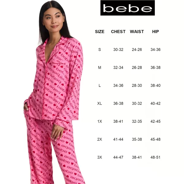 imagebebe Womens Pajama Sets  PJ Set for Women  Pajamas for Women Logo  Long Sleeve Pajama Set for WomenPretty in Pink